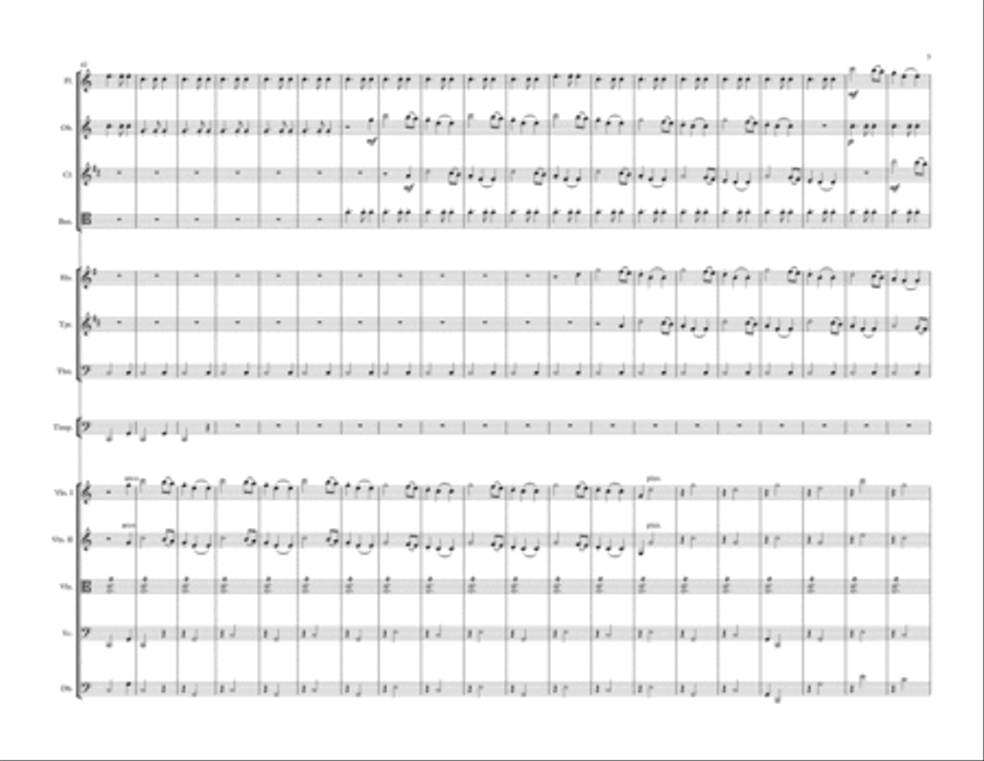 Symphony (No.1) in C - III - Presto-Scherzo Small Ensemble scores gallery preview page 3