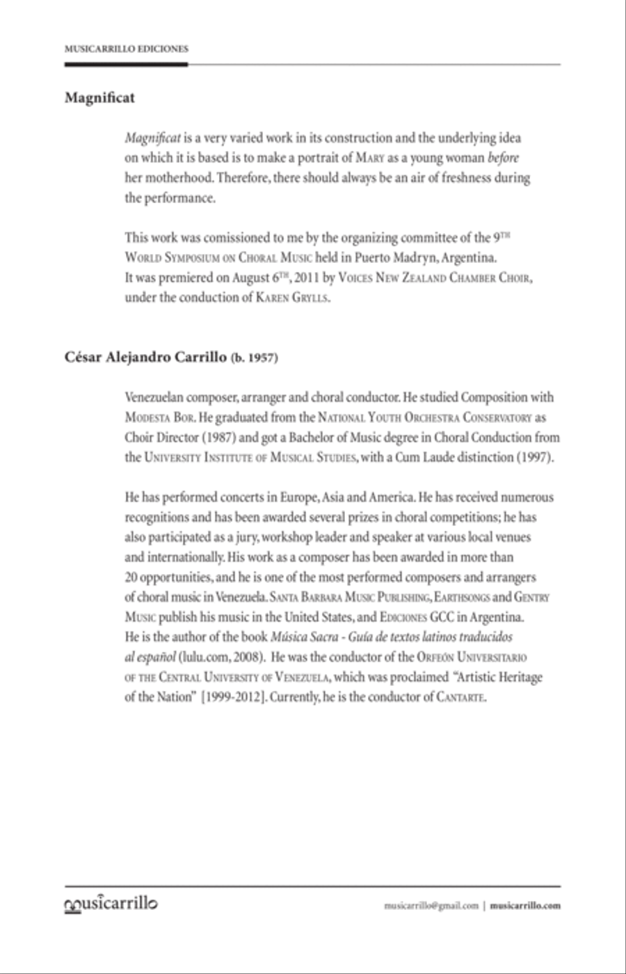 Magnificat Magnificat Divisi scores gallery preview page 2