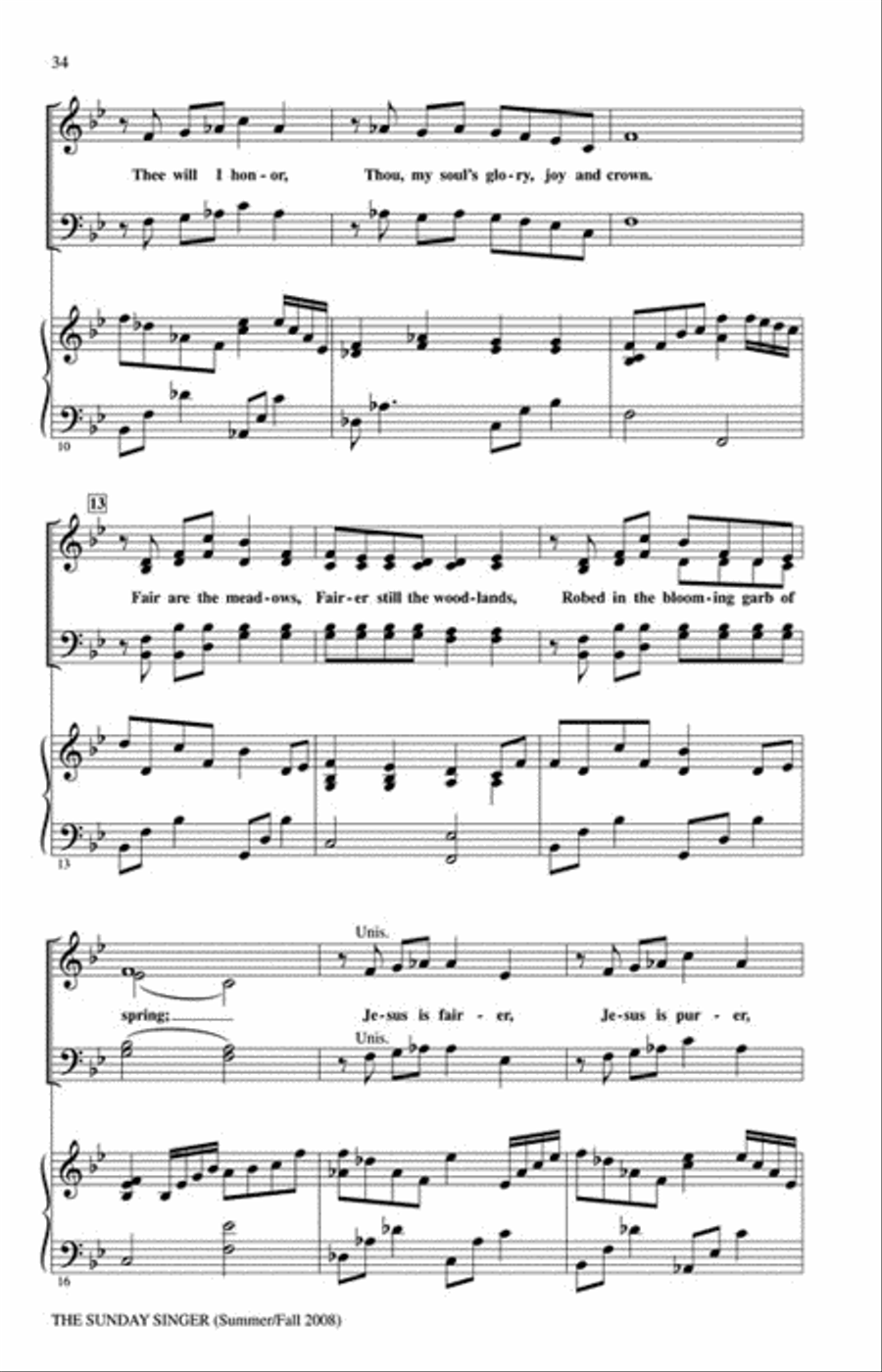 The Sunday Singer - Summer/Fall 2008 Choir scores gallery preview page 7