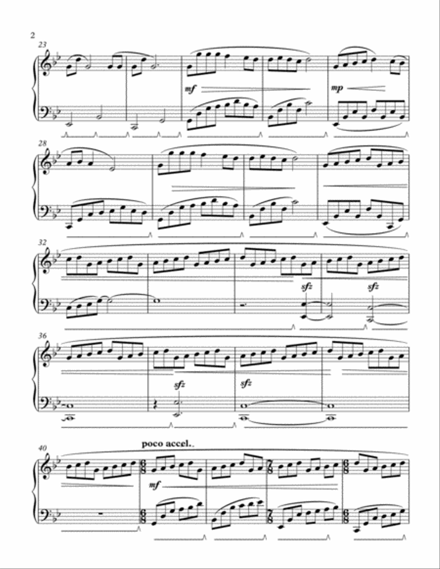 Dream 6676( solo piano version ) Piano Solo scores gallery preview page 2