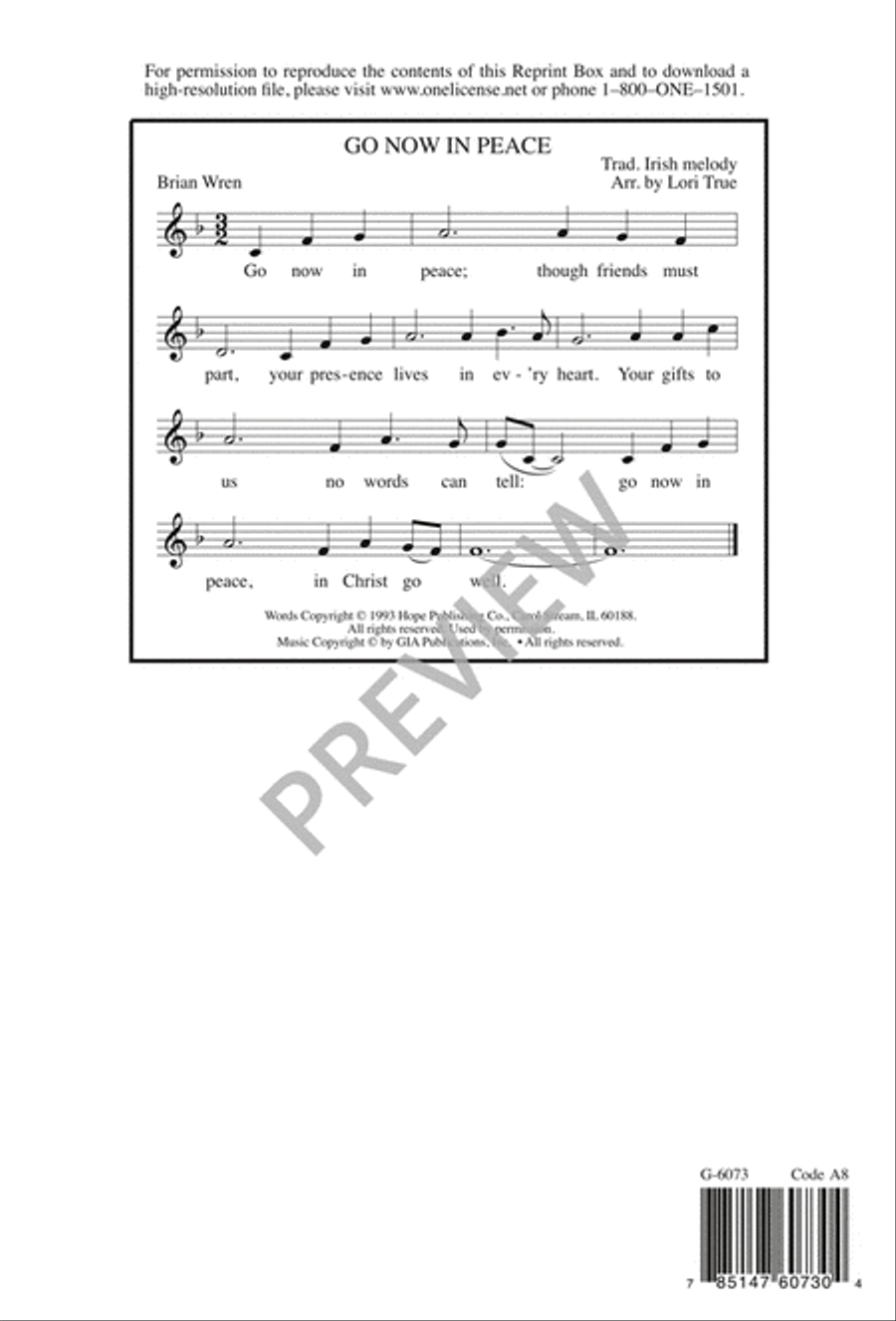 Go Now in Peace Go Now in Peace 3-Part scores gallery preview page 8