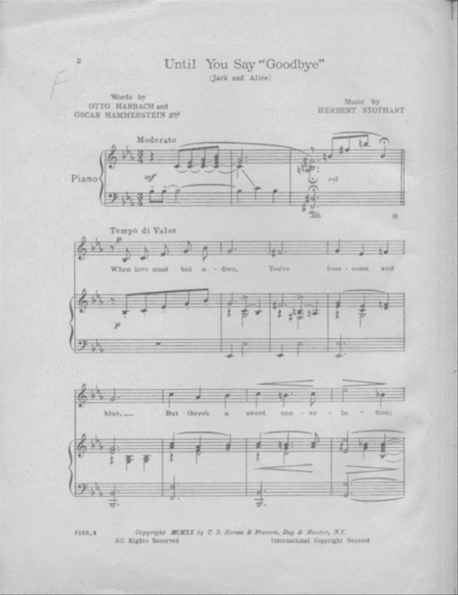 Until You Say Good-bye Voice scores gallery preview page 2