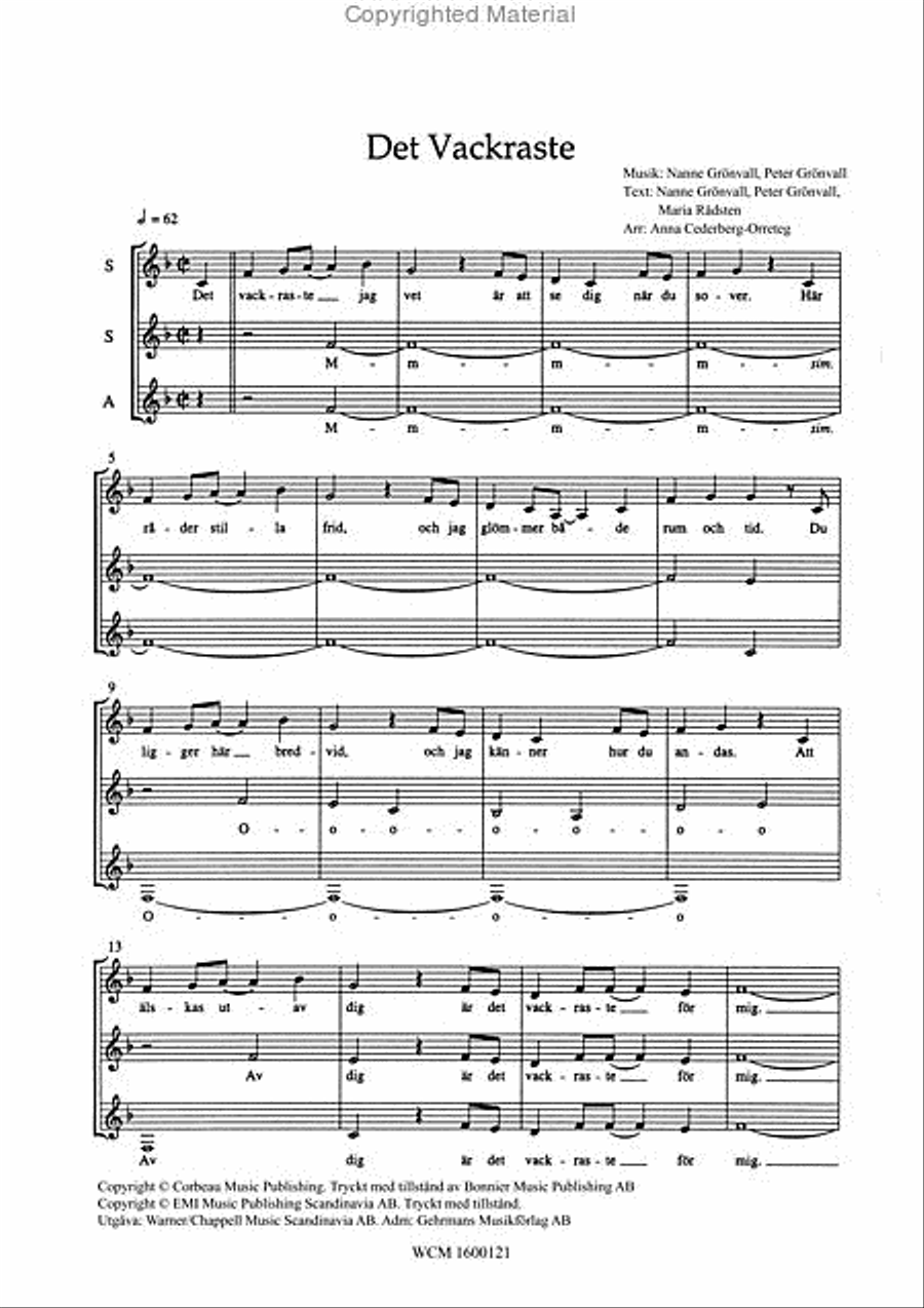 Det vackraste 4-Part scores gallery preview page 2