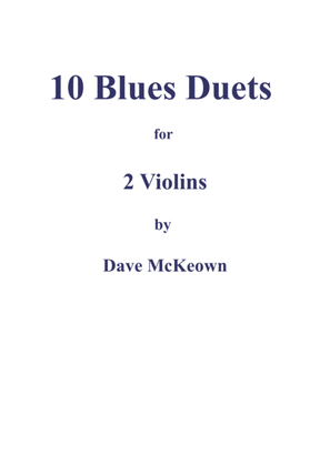 Book cover for 10 Blues Duets for Violin