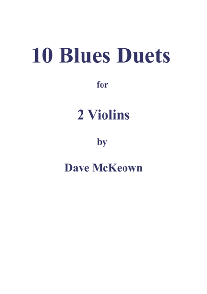 10 Blues Duets for Violin image number null