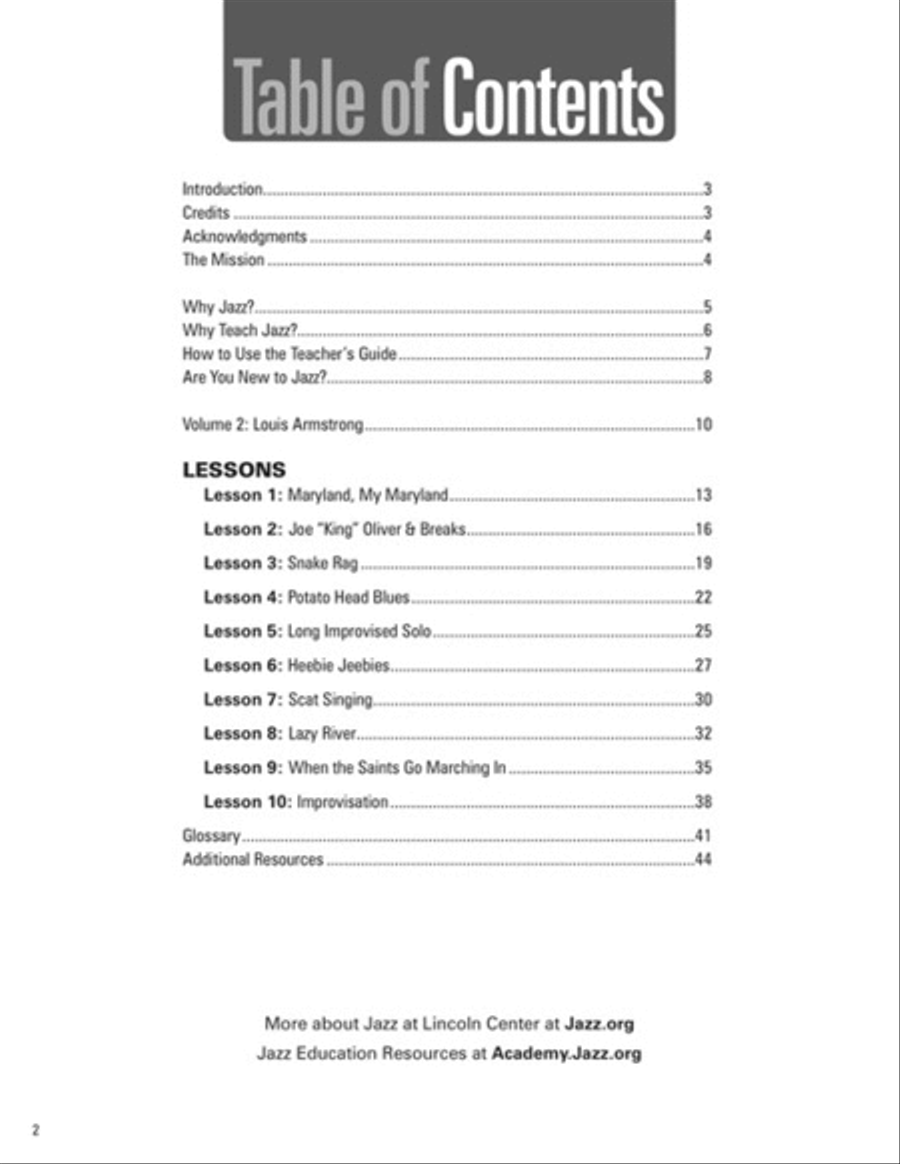 Jazz for Young People, Vol. 2, a Teacher's Resouce Guide To Choir scores gallery preview page 2