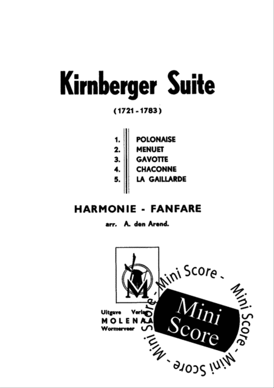 Kirnberger Suite Kirnberger Suite Concert Band scores gallery preview page 3