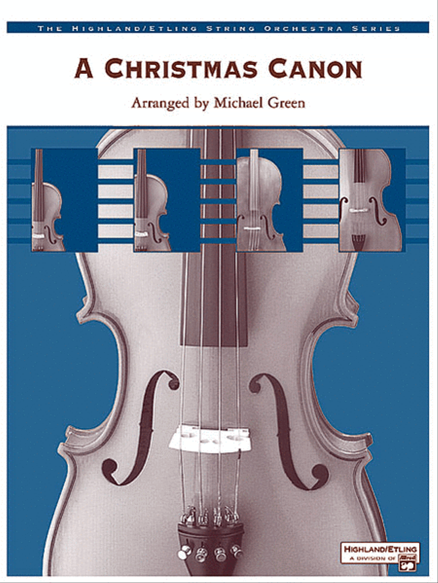 A Christmas Canon String Orchestra scores gallery preview page 1