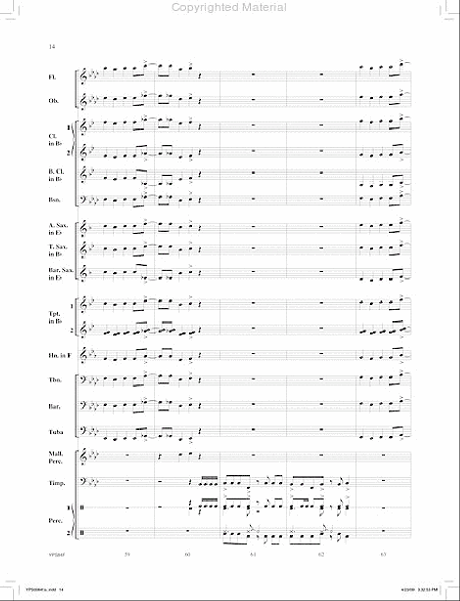 Zodiac Concert Band scores gallery preview page 15
