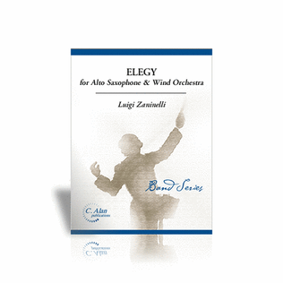 Elegy for Alto Saxophone & Wind Orchestra (score only)