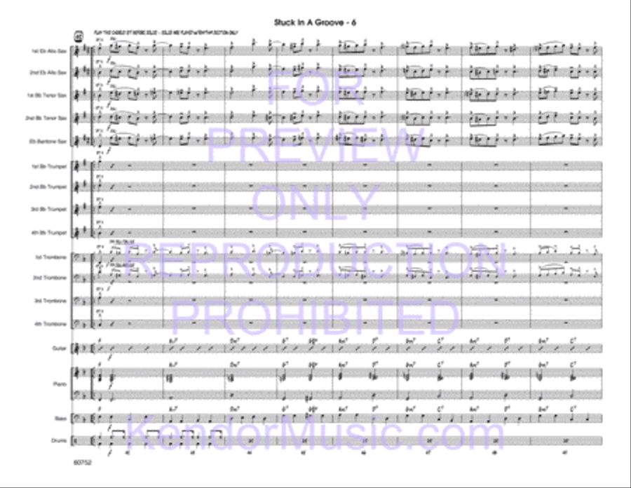 Stuck In A Groove Jazz Ensemble scores gallery preview page 7