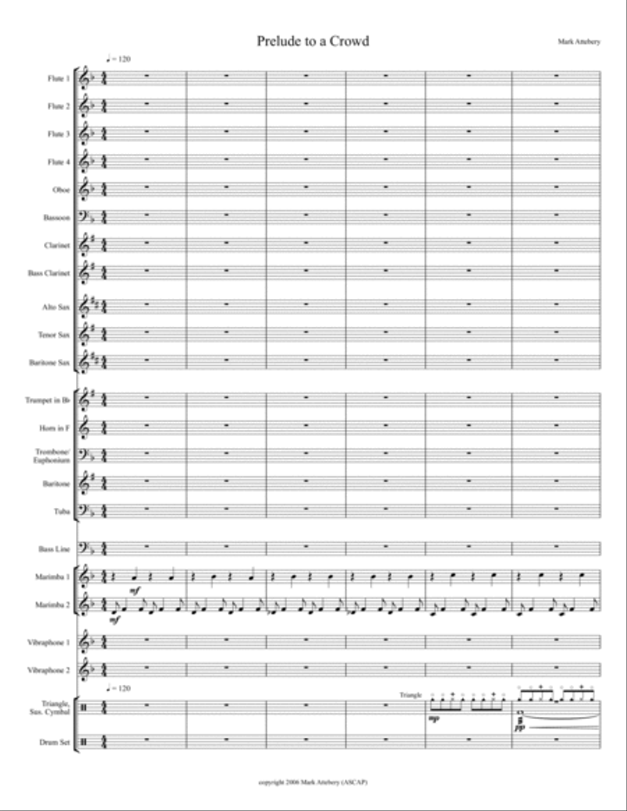 Prelude to a Crowd Prelude to a Crowd Concert Band scores gallery preview page 2