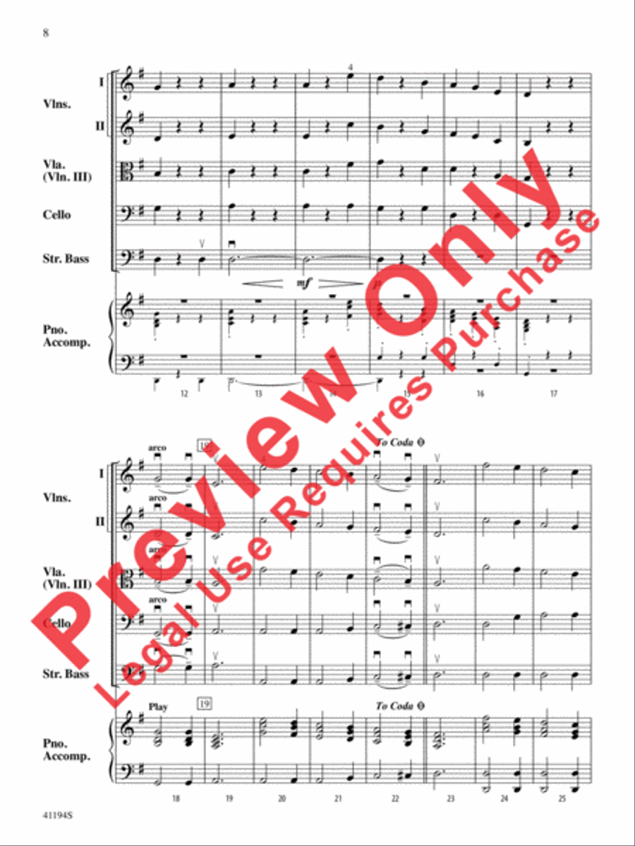 The Wizard of Oz, Suite from String Orchestra scores gallery preview page 9
