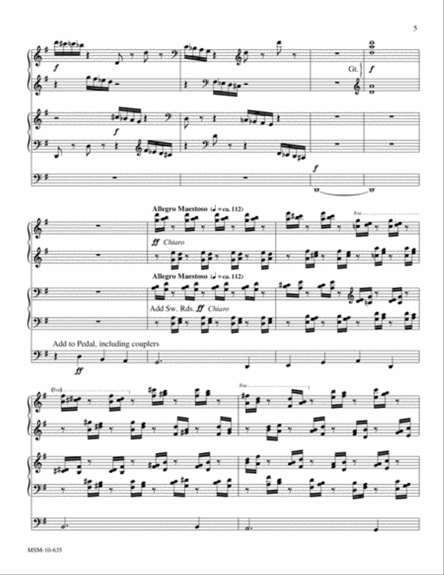 Toccata on For All the Saints Organ scores gallery preview page 4