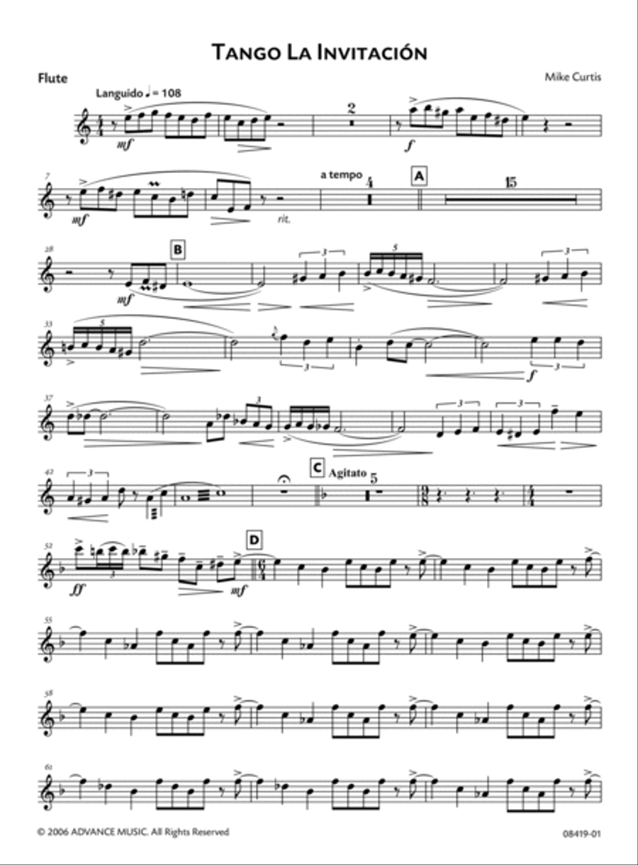 Tango la Invitación Tango la Invitación Woodwind Ensemble scores gallery preview page 2