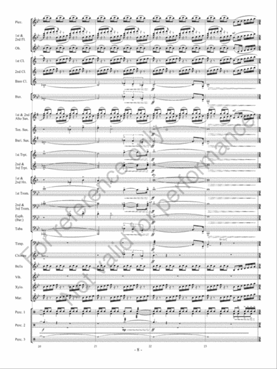 Sunscapes Concert Band scores gallery preview page 9