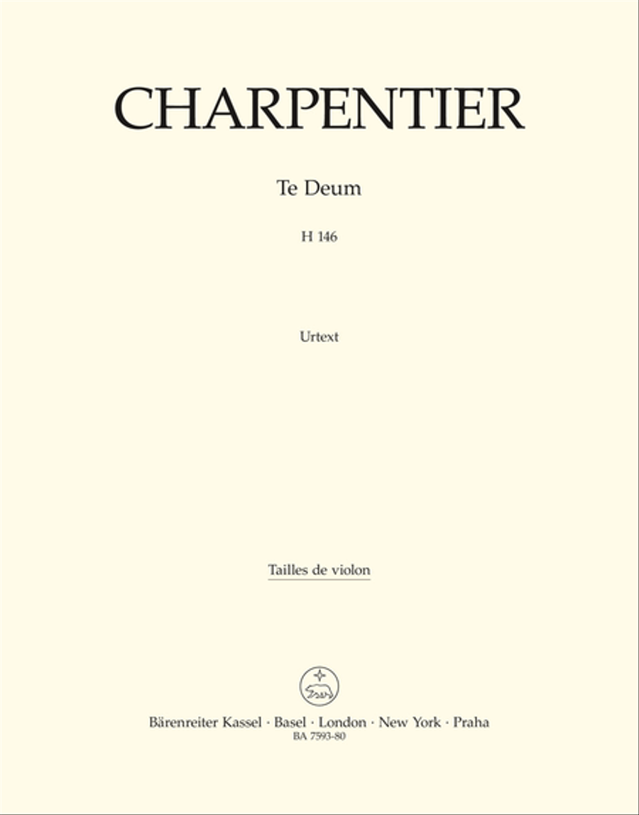 Te Deum in D major H 146 Viola scores gallery preview page 1