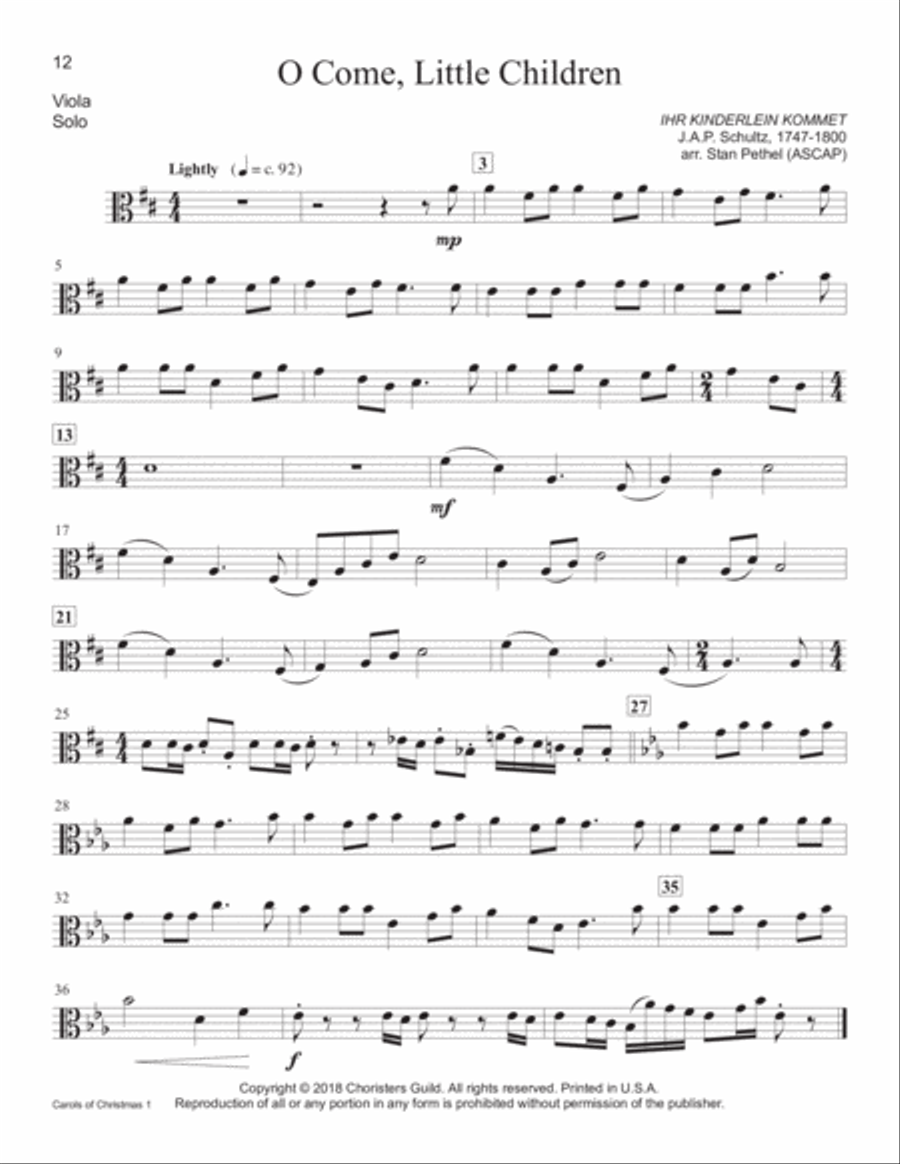 Carols of Christmas, Set 1 - Viola Piano Accompaniment scores gallery preview page 8