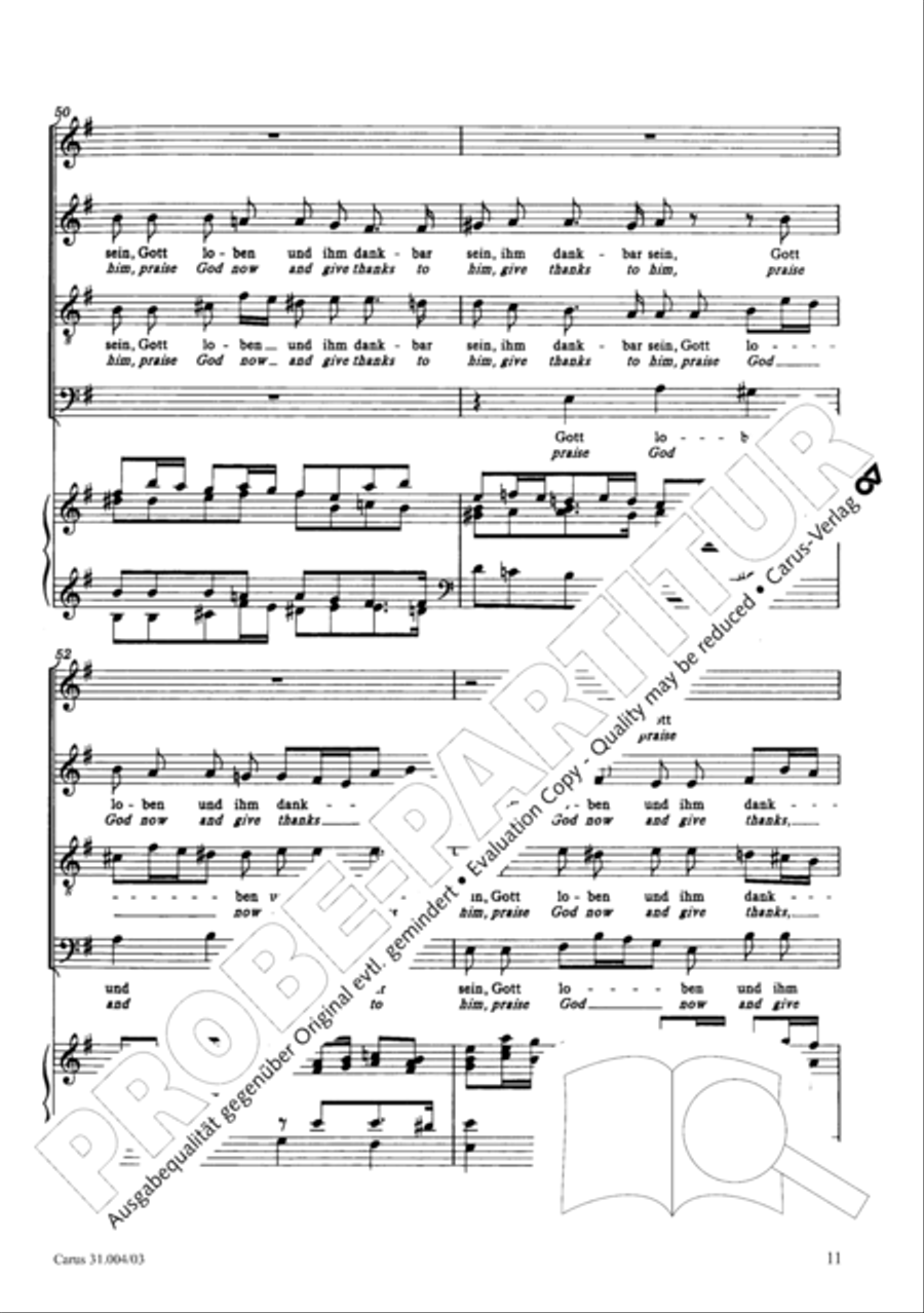 Christ lay in death's cold prison (Christ lag in Todesbanden) 4-Part scores gallery preview page 12