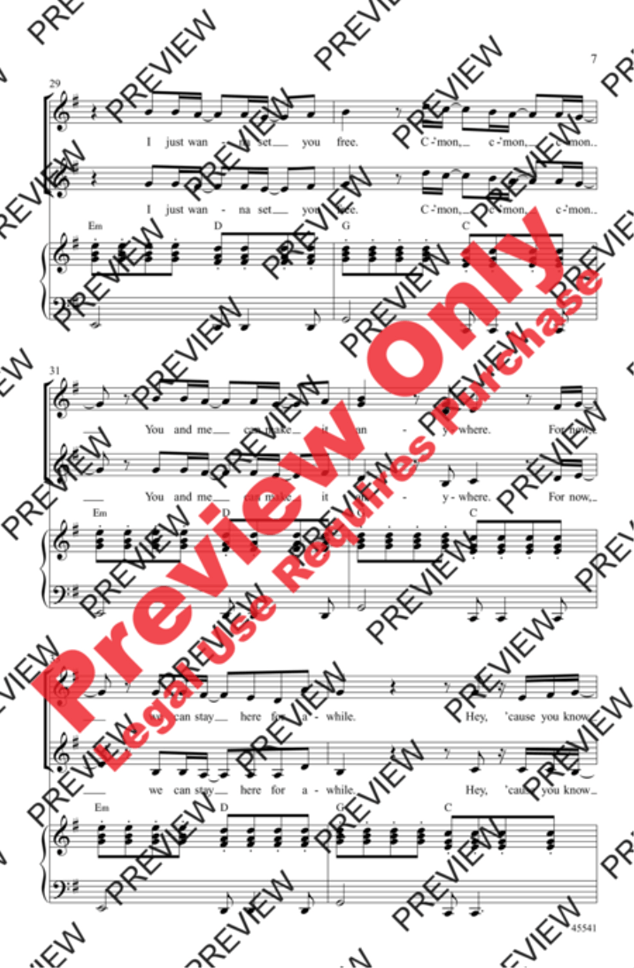 One Call Away Women's Choir scores gallery preview page 6
