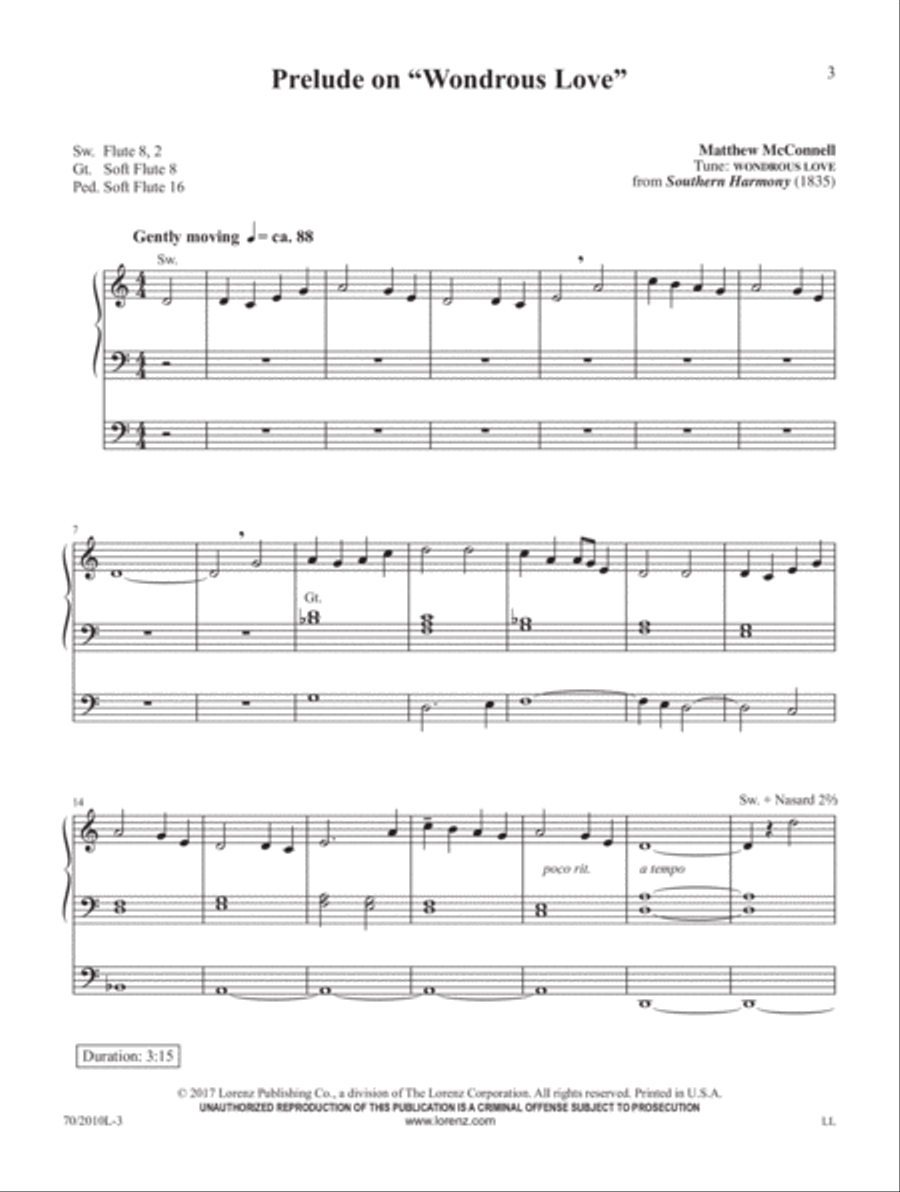 Forty Days & Forty Nights Organ Solo scores gallery preview page 2