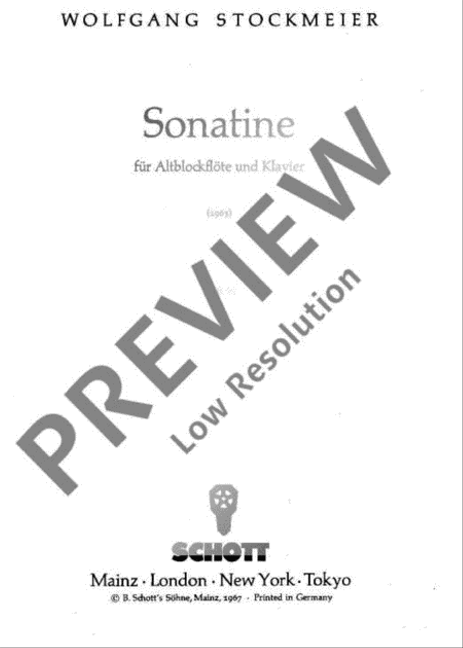Sonatina Alto Recorder scores gallery preview page 2