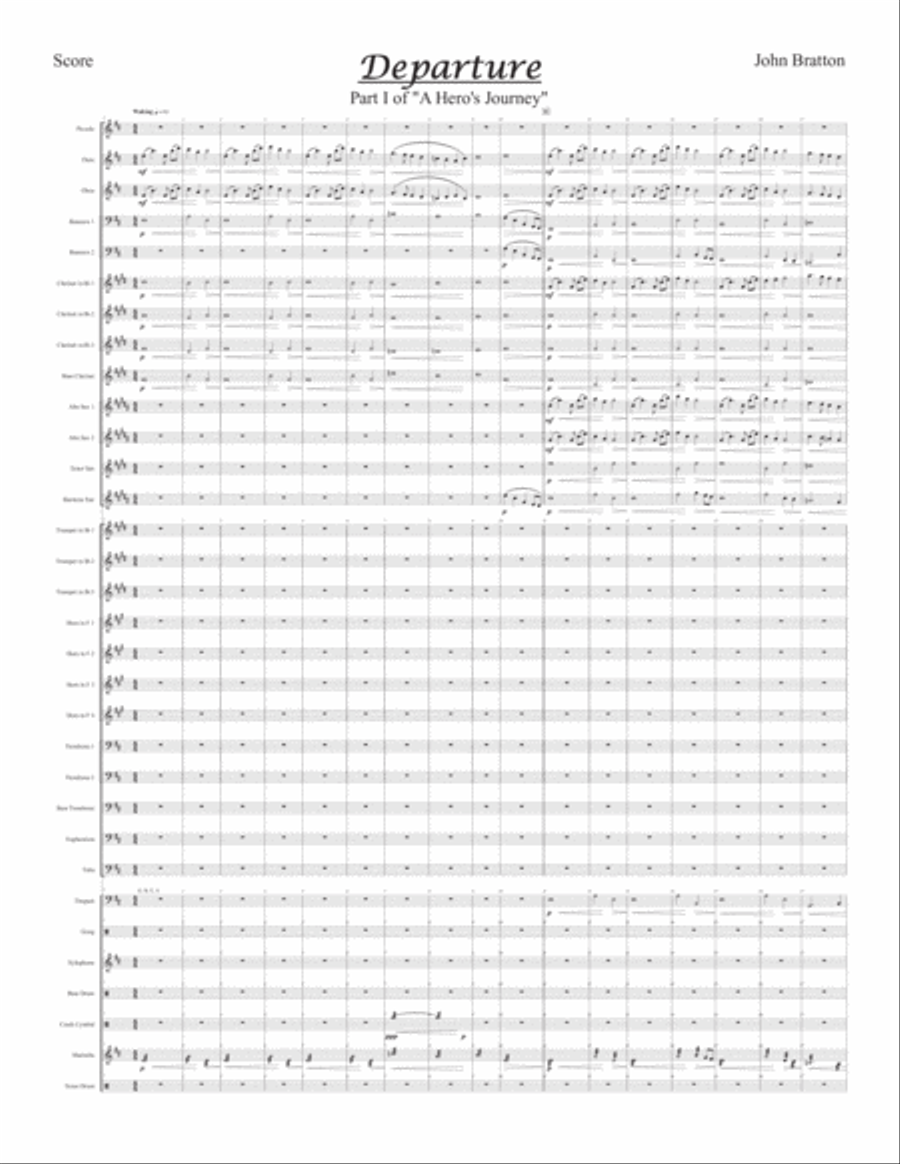 Departure and Initiation Concert Band scores gallery preview page 4
