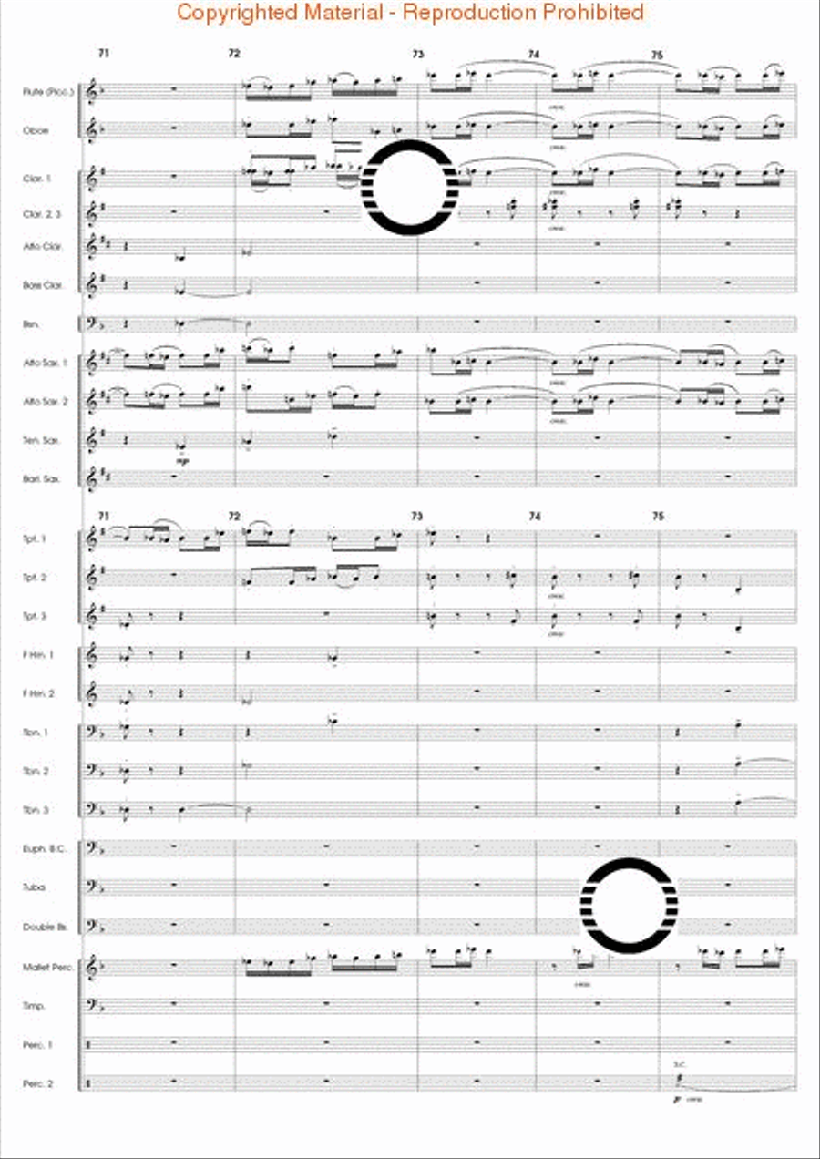 The Spirit Soars Concert Band scores gallery preview page 16