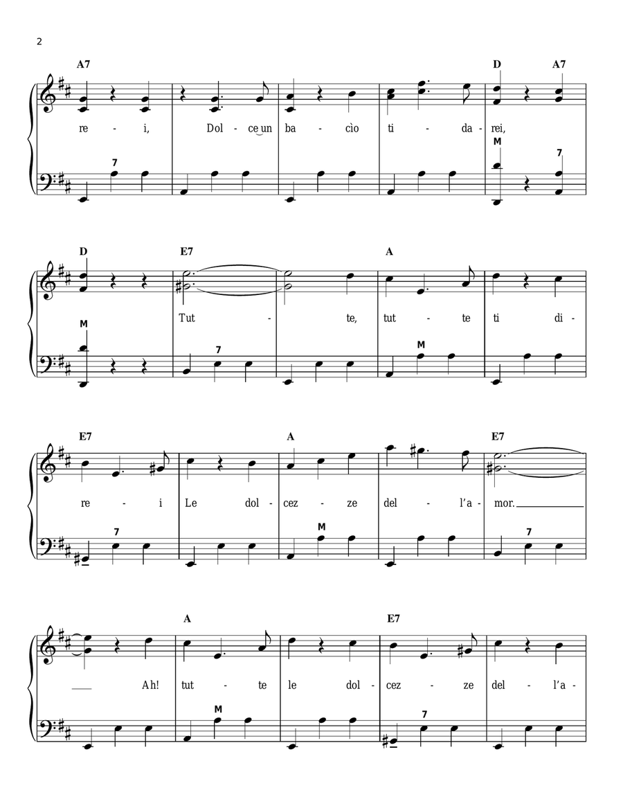 Il Bacio (The Kiss) Accordion scores gallery preview page 2