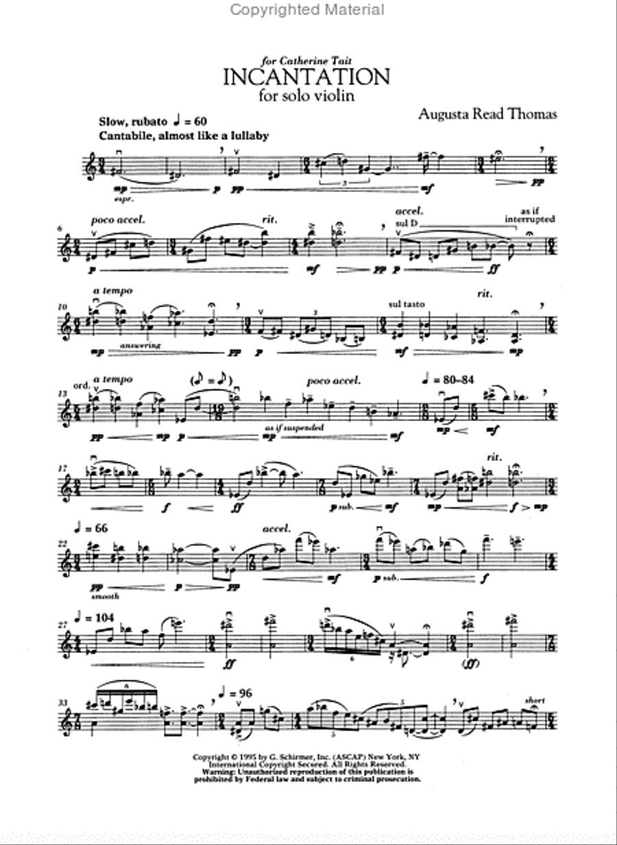 Incantation Incantation Violin Solo scores gallery preview page 2