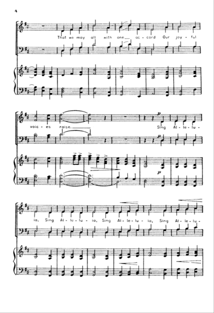 Now Let Us All Praise God and Sing 4-Part scores gallery preview page 2