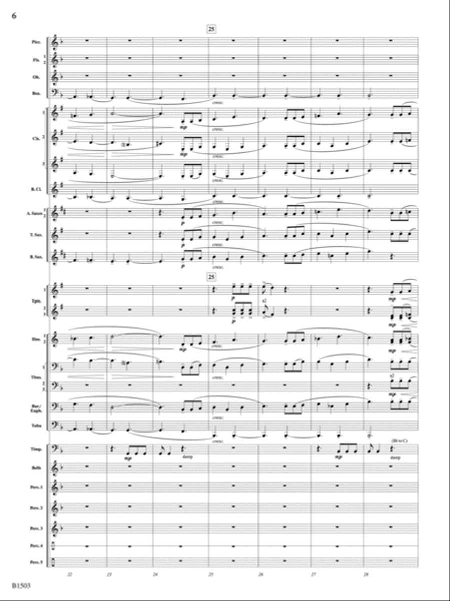 True Calling: Score Concert Band scores gallery preview page 6