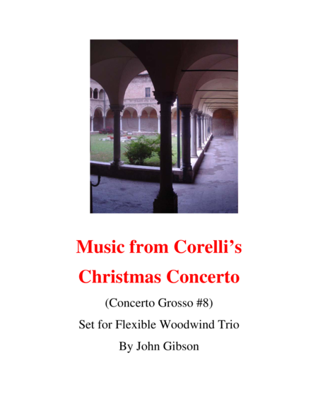 Corelli - from the Christmas Concerto - woodwind trio (flexible instrumentation) image number null