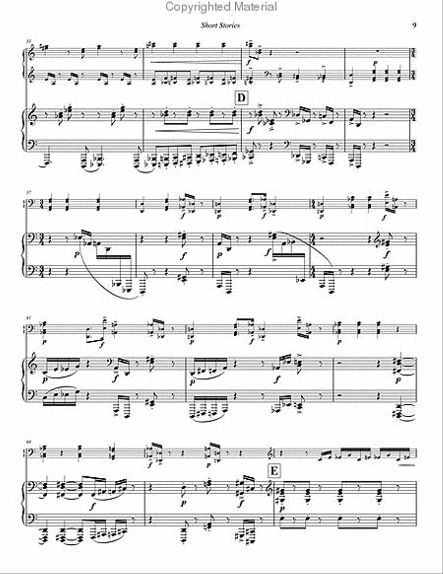 Short Stories (score & 1 part) Piano Accompaniment scores gallery preview page 10