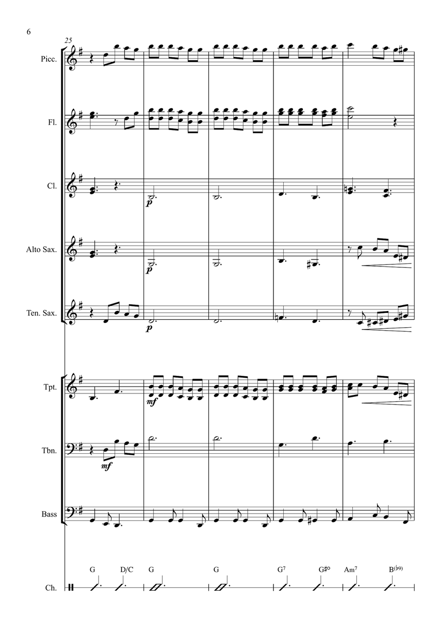 Canta Meu Povo Canta Meu Povo Marching Band scores gallery preview page 6