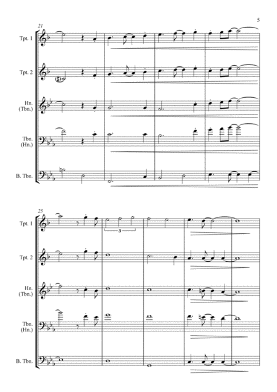 Spain Brass Quartet scores gallery preview page 5