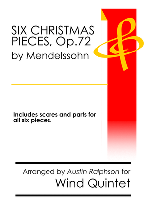 Book cover for COMPLETE: Six Christmas Pieces (Sechs Kinderstücke für das Pianoforte) All 6 pieces - wind quintet