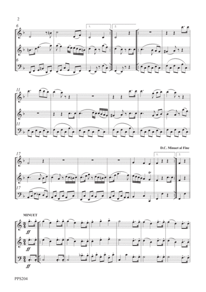 SCHUBERT 5 MINUETS WITH TRIOS D.41 FOR FLUTE, OBOE & BASSOON OR CELLO