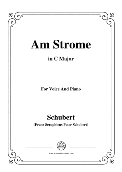 Schubert-Am Strome,Op.8 No.4,in C Major,for Voice&Piano image number null