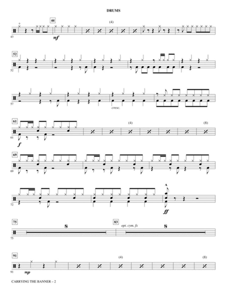 Carrying The Banner (from Newsies) (arr. Roger Emerson) - Drums