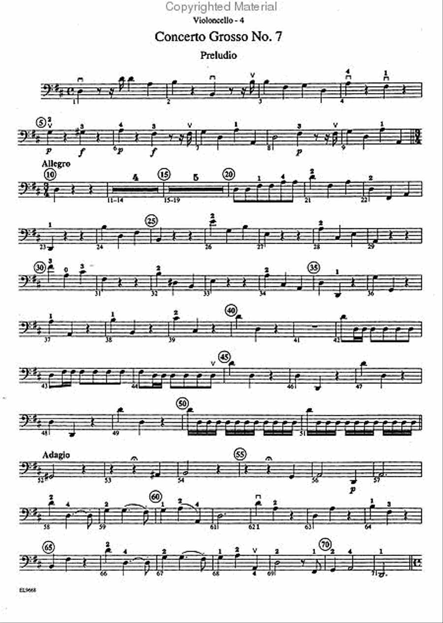 The Best of Arcangelo Corelli (Concerti Grossi for String Orchestra or String Quartet) String Orchestra scores gallery preview page 3