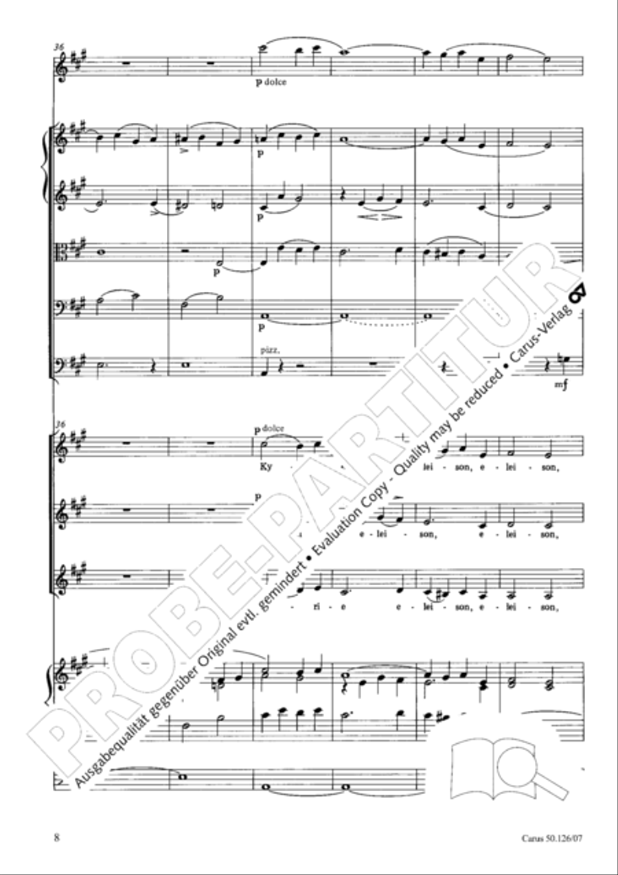 Mass in A major SSA scores gallery preview page 21