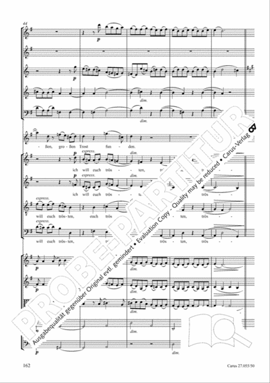 Ein Deutsches Requiem (German Requiem) 4-Part scores gallery preview page 169