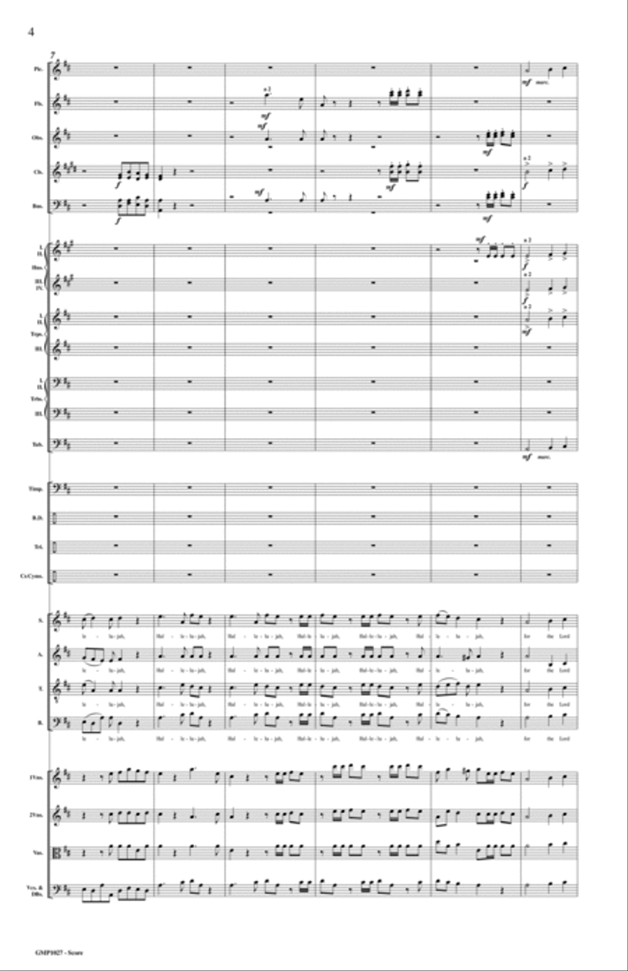 Hallelujah Chorus for full orchestra (score)