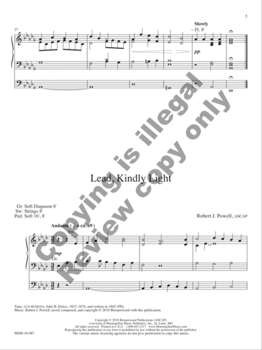 Prayerful Preludes, Set 10 Organ scores gallery preview page 12