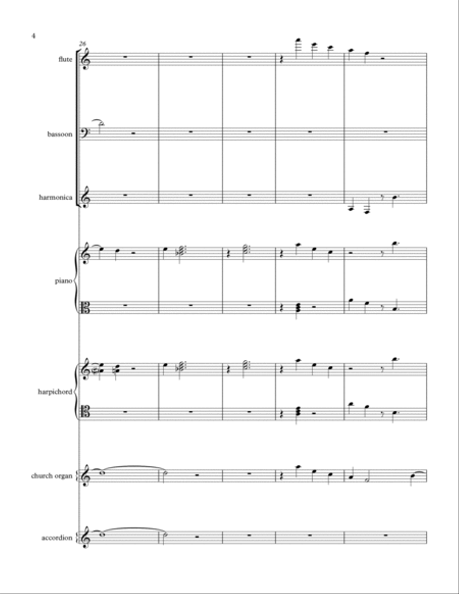 Sinwagon - Score Only Full Orchestra scores gallery preview page 4