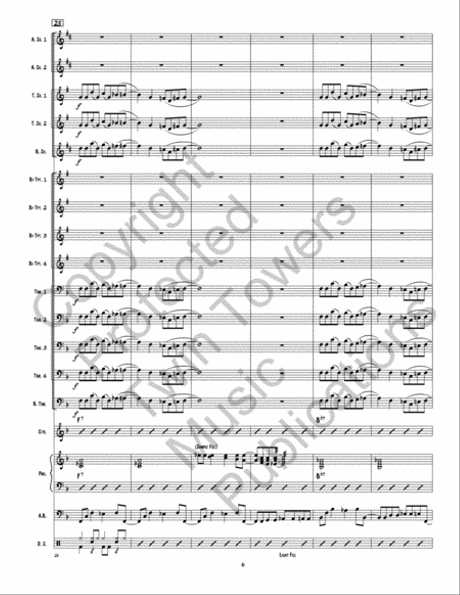 Back This Thang Up Jazz Ensemble scores gallery preview page 7