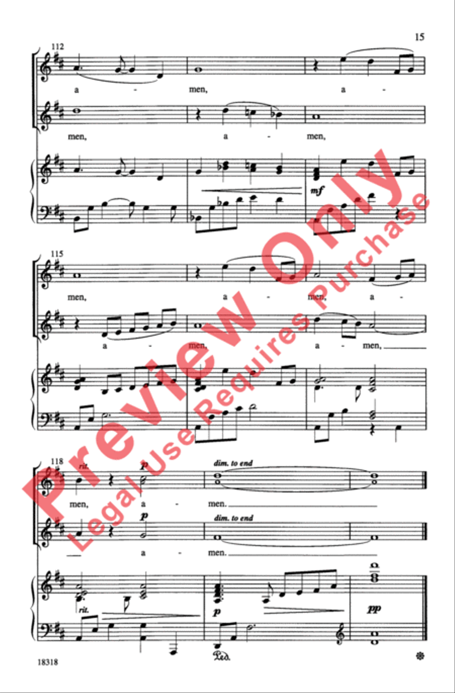 Make Me a Channel of Your Peace 2-Part scores gallery preview page 15
