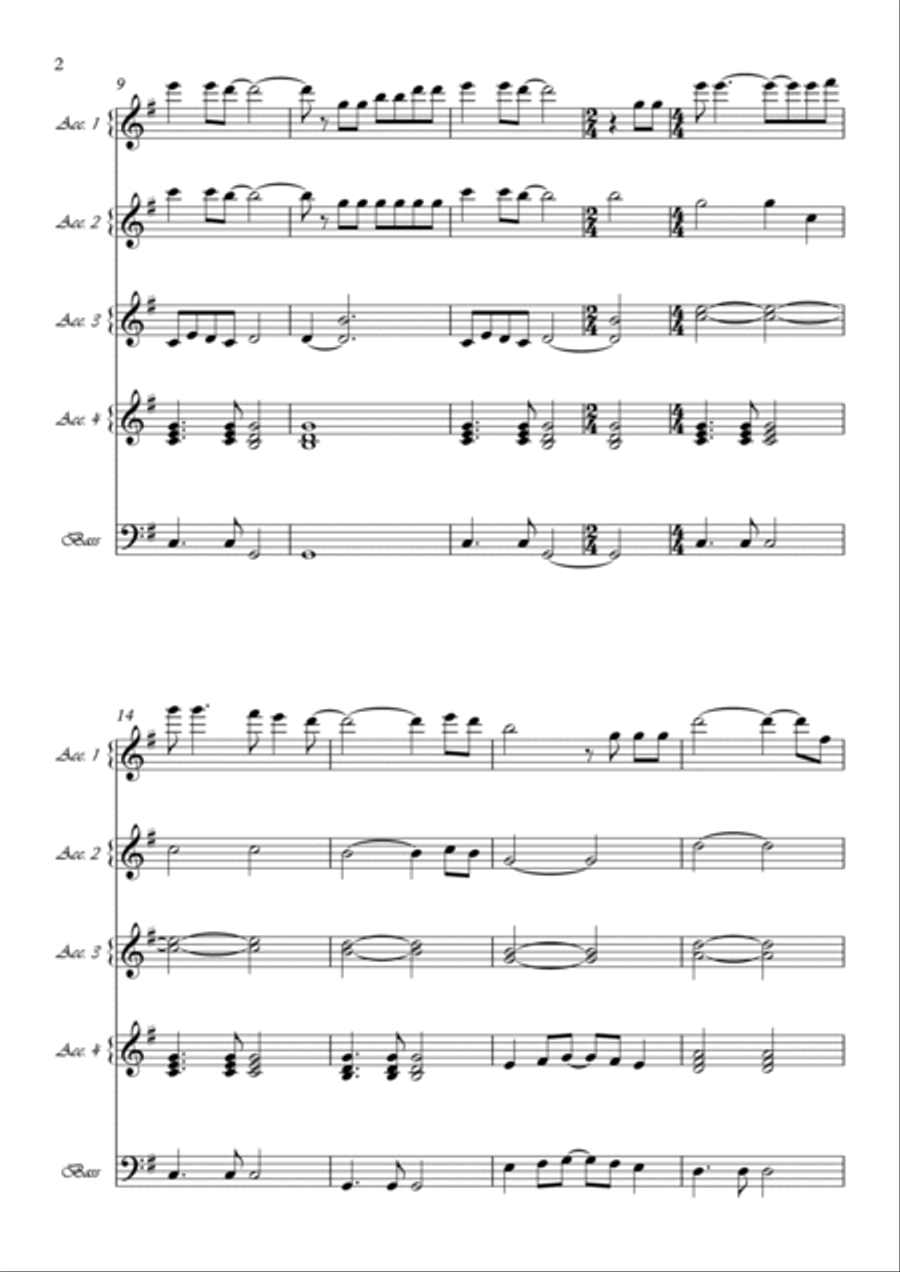 The Sound Of Silence Small Ensemble scores gallery preview page 2