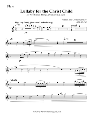 Lullaby for the Christ Child (Instrumental Parts)
